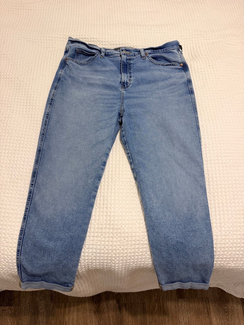 Levi Strauss Signature Heritage Mid-Rise Boyfriend Jeans - 14